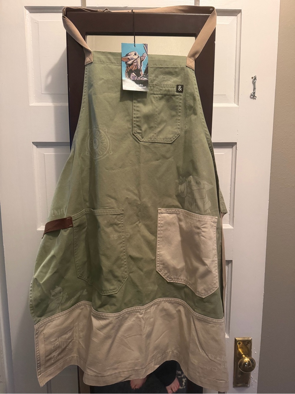Hedley and Bennett Grogu Star Wars Apron